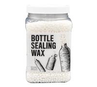 Blended Waxes, Inc. Bottle Sealing Wax, Pastille Wax Seal Beads For Wine, Beer, and Liquor Bottle Sealing, Seals Between 25-30 Bottles, 1 lb, White Pearl