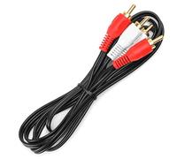 Blendend 1.5m 2RCA Male to 2RCA Male Audio Cable - Black