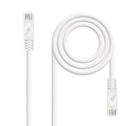 Blendend CAT.6A AWG24 U/FTP LSZH Network Cable, 0.5m, white, ideal for high-speed connections in sensitive environments.
