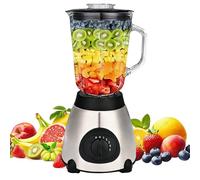 Blender, 1000W Smoothie & Food Blender, 20000 RPM Fruit blender with 1.5 Liter Large Glass Cups, Stainless Steel Housing, Quiet Noise Reduction Design for Home Juice & Smoothie Making