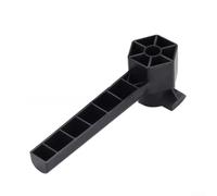 Blender Accessory Hexagon Fixing Plate Cup Opener Tool Compatible With Blending Machines For Efficient Soy Grinding Plastic Material Secure Hexagonal Grip For Easy Assembly Removal Black