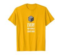 Blender Basics: Simple, Nerdy Style for 3D Modeling Fans T-Shirt, Men, Golden Yellow, 3X-Large