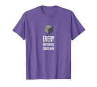 Blender Basics: Simple, Nerdy Style for 3D Modelling Fans T-Shirt, Men, Purple Heather, 3X-Large