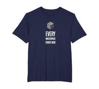 Blender Basics: Simple, Nerdy Style for 3D Modelling Fans T-Shirt, Men's Big and Tall, Navy Blue, 6X Tall