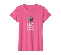 Blender Basics: Simple, Nerdy Style for 3D Modelling Fans T-Shirt, Women, Pink Heather, X-Large