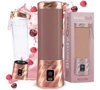 Blender BlendyGo 3, Smoothie Blender, Small Cordless Mini Mixer, Powerful Smoothie Maker, USB Stand Smoothie Maker, BPA-Free, PulseMotion & BlendPro Technology, 550 ml (Rose Gold)