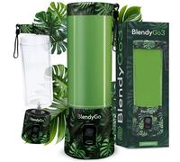 Blender BlendyGo 3, Smoothie Blender, Small Cordless Mini Mixer, Powerful Smoothie Maker, USB Stand Smoothie Maker, BPA-Free, PulseMotion & BlendPro Technology, 550 ml (Monstera)