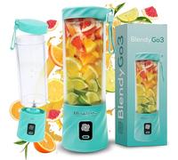 Blender BlendyGo 3, Smoothie Blender, Small Cordless Mini Mixer, Powerful Smoothie Maker, USB Stand Smoothie Maker, BPA-Free, PulseMotion & BlendPro Technology, 550 ml (Mint)