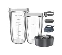 Blender Cup Accessories：N85R Blender Replacement Parts，Compatible for Nutribullet,for 32oz 24oz Cups with Lids