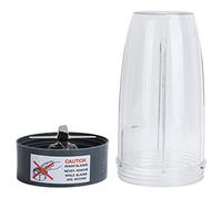 Blender Cup and Blade Replacement Parts, 32OZ Juicer Cup Universal Extractor Blade Replacement Blender Blade Compatible with Nutribullet 600W 900W Blenders Series