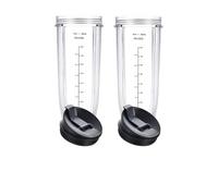Blender Cups Replacement,Compatible for Ninja 32OZ Cup with Sip & Seal Lids Compatible with Auto IQ Series Blenders BL480(2 Pack)