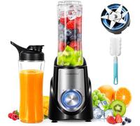 Blender for Smoothies,32,000 RPM Smoothie Blender, Personal Blenders with 6 Sharp Blade,with 600ml Portable Cup and To-Go Lids, Self Cleaning,Portable Juicer for Ice Crushing & Milkshakes