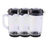 Blender Jar,1L Juicer Blender Pitcher Container Kitchen Jar Jug Water Milk Cup Lid Blender Replacement Parts Fit for Juicer Parts(3pcs)