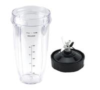 Blender Parts, Compatible for Ninja, 24Oz Cup 7 Fins Extractor Blade, Compatible for Nutri, Auto IQ BN801 SS101 BL480-30 BL641 Leak-Proof