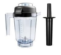 Blender Pitcher 32oz with Mini-Tamper, Dry Grains Container, Wet and Dry Blades,Compatible with Vit 5200 6300 VM0102 VM0197 etc blender, Small Blender Cup Jar,10 Years Warranty