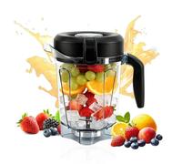 Blender Pitcher 64oz, Replacement Low-Profile Blender Container Jar Cup | Compatible with Vitamix 750 5200 5300 500 6300 7500 Vm0102 VM0103, BPA-Free