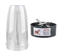 Blender Replacement 32OZ Cups and Extractor Blade for Compatible with 900W/600W Series,Blender Accessories for Compatible with Replacement Parts