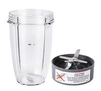 Blender Replacement Parts 24 Oz Cup With Replacement Extractor Blade ,Compatible For Nutribullet ,600W 900W Blenders