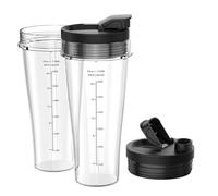 Blender Replacement Parts,Compatible for Ninja, 24Oz Cups with Lids