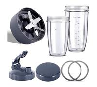 Blender Replacement Parts, Compatible for NutriBullet, Blenders 600W / 900W PRO - Extractor Blade & 32Oz Huge Cups 24Oz XT