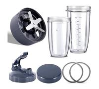 Blender Replacement Parts, Compatible for NutriBullet, Blenders 600W / 900W PRO - Extractor Blade & 32Oz Huge Cups 24Oz