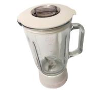 Blender Replacement Pitcher 1L Mixing Lid and Blade, Compatible with Panasonic, 3-in-1 Juicer Grinder MJ-M176P MJ-W176P Spare Parts Glass Jug Accessories(Slush Cup)