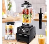 Blender Smoothie Maker, Professional Table Blender with 10 Adjustable Speeds, 2L Effective Capacity Container, Equipped with 6 Stainless Steel Blades, 3200W, Max 48000 RPM（2 cups）