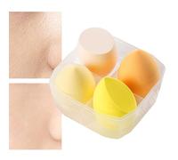 Blender Sponge, 4 X Latex- Multi-colored Beauty Sponges For Makeup,Diagonally Cut Beauty Egg,Perfect Application Of Liquid, Cream, And Powder Cosmetics