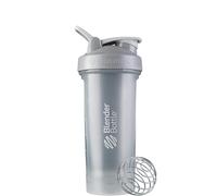BlenderBottle Classic V2 Shaker Bottle with Stainless Steel Ball, For Protein Shakes, Dishwasher Safe, 830ml, Pebble Grey
