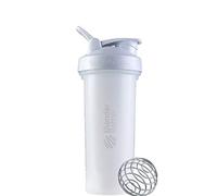 BlenderBottle Classic V2 Shaker Bottle with Stainless Steel Ball, Perfect for Protein Shakes, Dishwasher Safe, 830ml, White