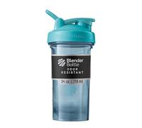 BlenderBottle Shaker Bottle Pro Series Perfect for Protein Shakes and Pre Workout, 24-Ounce, Cerulean Blue