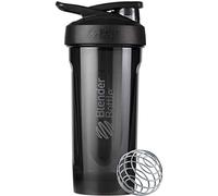 BlenderBottle Strada Shaker Cup Perfect for Protein Shakes and Pre Workout, 28-Ounce, Black