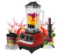 Blenders for Kitchen, 4500W High Speed Professional Smoothie Blender with 2L BPA Free Container and 600ml Grinding Cup, 15 Speed Control for Crushing Ice, Frozen Fruit, Juice, Puree & Baby Food
