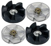 Blendin 2 Blade Rubber Gears and 2 Motor Base Top Gears Replacement Parts,Fits Nutribullet 600W 900W Blender Juicers