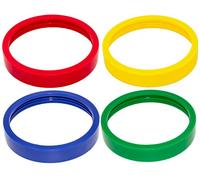 Blendin 4 Pack Colored Lip Rings, Compatible with Original Magic Bullet Blender Juicer 250W MB1001