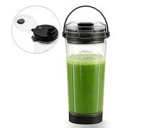 Blending Cup with Sip Lid Replacement Compatible with Ninja Blast Portable Blender BC151UKBK BC151UKNV BC151UKEM BC151UKPR BC151UKEUGV BC151PK, for Ninja Blast Portable Blender Extra Spare Cup, Black