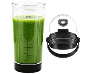 Blending Cup with Sip Lid Replacement Compatible with Ninja Blast Portable Blender BC151UKBK BC151UKNV BC151UKEM BC151UKPR BC151UKEUGV BC151PK, for Ninja Blast Portable Blender Extra Spare Cup, Black