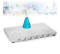 Blending Equipment for Lab Working, Adjustable 200-2000 RPM for Precise Blending,1/2/4/6 Multi-position Magnetic Stirrer, for Laboratory Experiments and Research LC-UMS-6