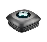 Blending Jar Lid with Splash-Containing Food Preparation Design | Ribbed Square Cover with Rounded Corners, Splash-Containing Role During Mixing, Removable Design for Jar Access