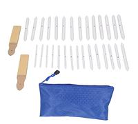 Blending Stumps and Tortillions Set | 30Pcs Paper Drawing Tools for Sketch/Charcoal/Pastels | with 2 Sandpaper Pencil Pointers & Case