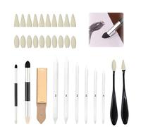 Blending Stumps & Tortillions Set, Art Blenders Sketch Drawing Stumps Pencils Tools for Artists Students Sketching Soft Pastels Charcoal