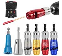 Blendixy - Blendixy Wire Stripper, Wiringpro Wire Stripping Tool & Wire Twisting Connector, Wiring Pro Wire Stripper, Wire Twister Tool for Drill, Electrical Wire Connectors Kit (4 Piece Set)