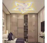 Blendra 64cm LED Ceiling Fans with Lights & Remote - Modern Quiet 6 Speeds Ceiling Fan, 3 Dimmable Ceiling Fan for Bedroom, Living Room,Kitchen,Energy-Efficient & Stylish Design