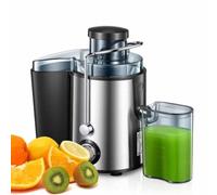 Blendra Centrifugal Juicer Machines 800W, Whole Fruit & Vegetable, 50mm Wide Mouth Juicer Extractor with Dual Speed, Easy to Clean with Overheat Protection (Silver)