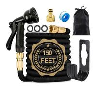 Blendra Expandable Garden Hose150ft - Hosepipes for Garden Hose Pipe with 8-Way Spray Nozzle (3/4" & 1/2" Connectors) for Outdoor Gardening, Lightweight Durable, Lawn Care & Home Use