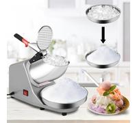 Blendra Ice Crusher Machine,380W Ice Shaver with Dual Stainless Steel Blades,85kg/Hour Ice Shaver for Cocktail, Slush, Commercial & Home Snow Cone Maker