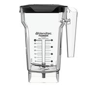 Blendtec 75 oz FourSide Commercial Jar - Four-Sided Replacement Blender Jar - Compatible with Most Blendtec Blenders - 32 oz Blending Capacity - Clear
