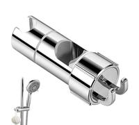 Blendura Adjustable Shower Head Holder, No-Drill Universal Holder Bracket,18-25mm Slider Rail Clamp Shower Head Holder Replacement with Dual Hooks,Bracket for Bathroom Accessories