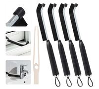 Blendura Crevice Cleaning Brush 4 Pcs, Grout Brush Hard Bristle Crevice Cleaning Tool Scrubbing Narrow Multifunctional for Home Kitchen Bathroom, Tiles, Window Groove, Shower & Grout