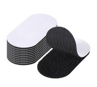 Blendura Self Adhesive Hook and Loop Tape, 10 Pcs 2" x 3.9" Double Sided Sticky Strip Tapes Heavy Duty Reusable Wall Fastener Tape